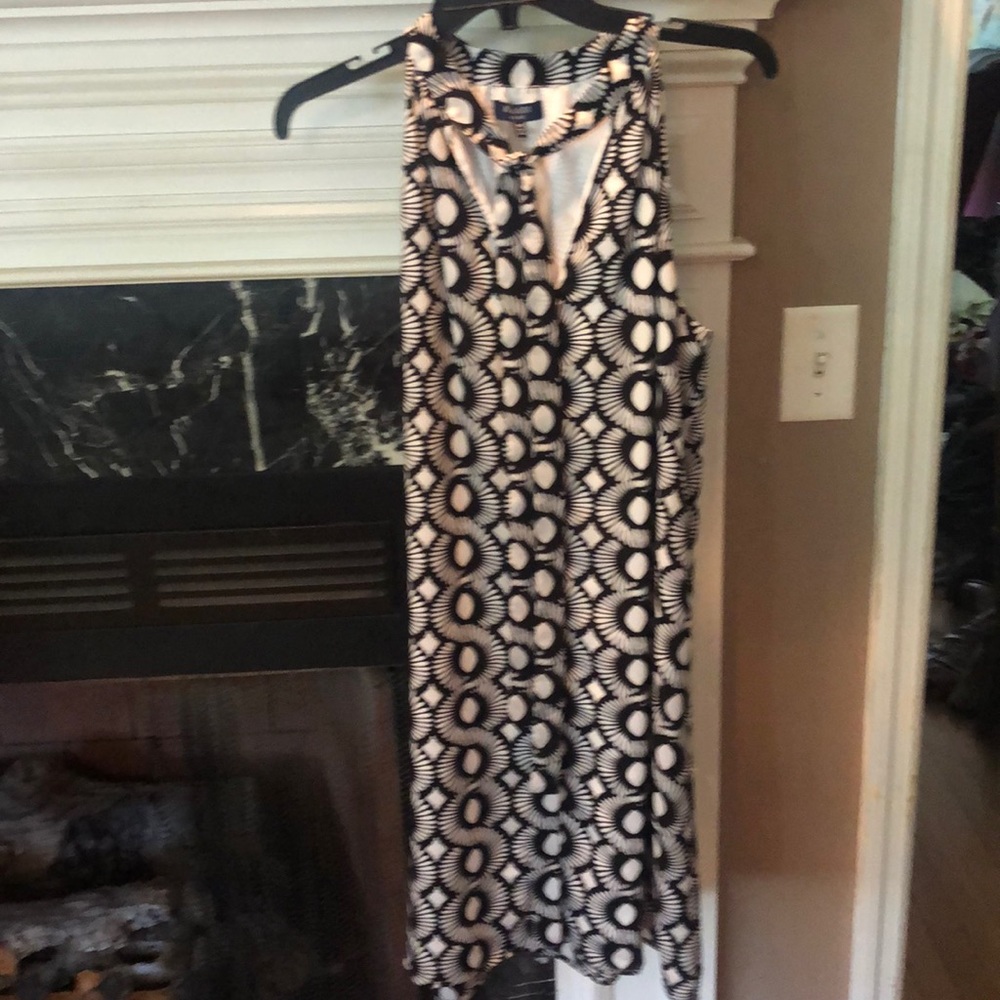 Kari Blue black and white dress